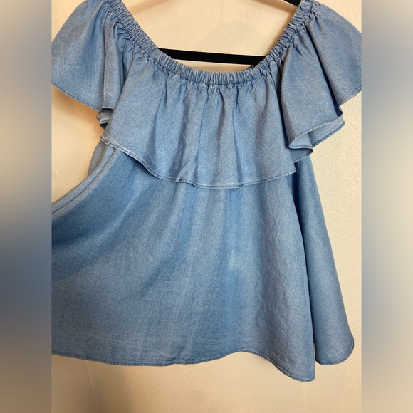 Rebecca Minkoff Blue Ruffled Blouse - Picture 6 of 9